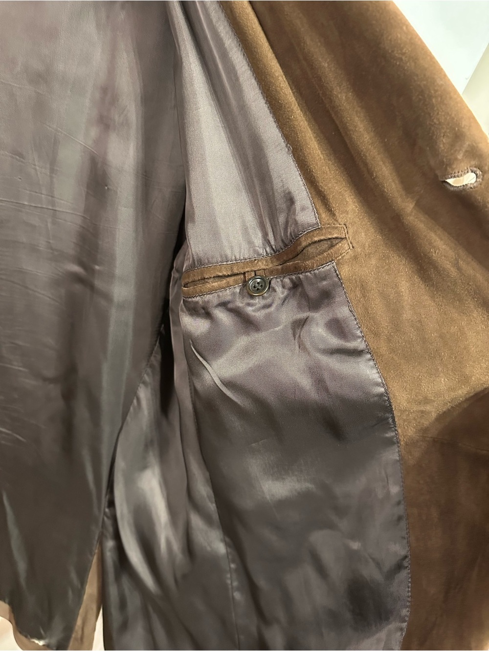 Vintage Bergdorf Goodman Brown Lambskin Jacket - Picture 4 of 6